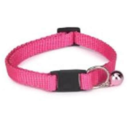 Guardian Gear ZA1000 08 35 Basic Nylon Cat Collar 8-12 In Flamingo Pink